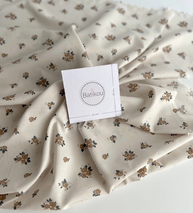 ROZEN - Batiste de coton BIO imprimé exclusif Rozen forêt / SILKYNE