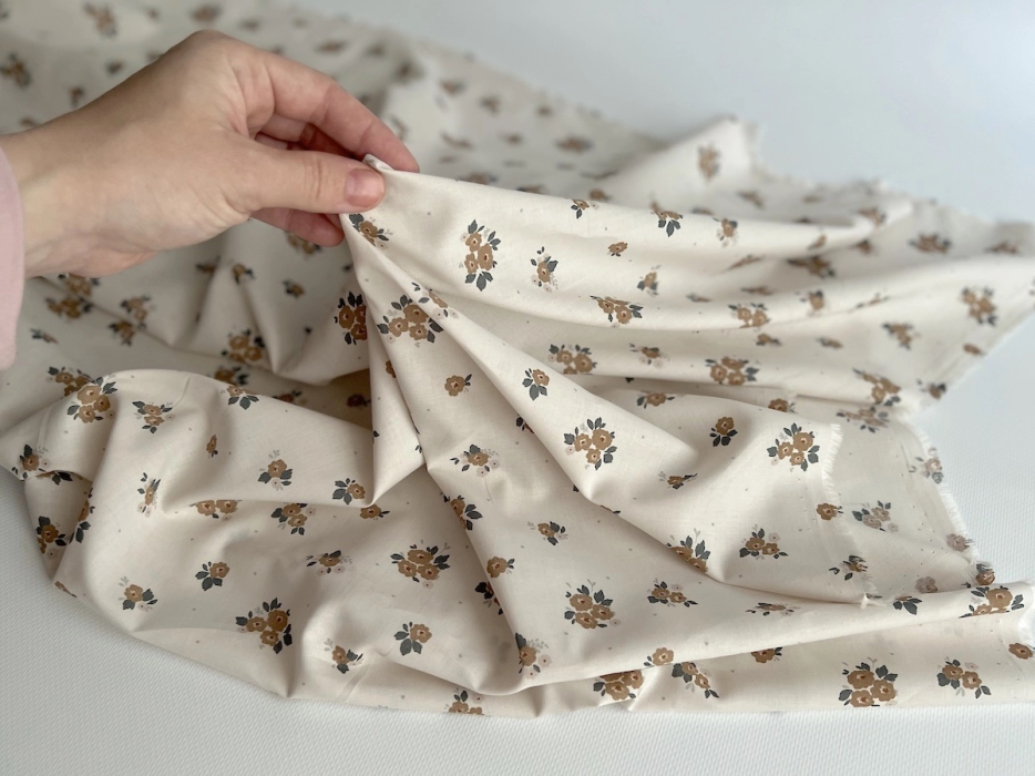 ROZEN - Batiste de coton BIO imprimé exclusif Rozen forêt / SILKYNE