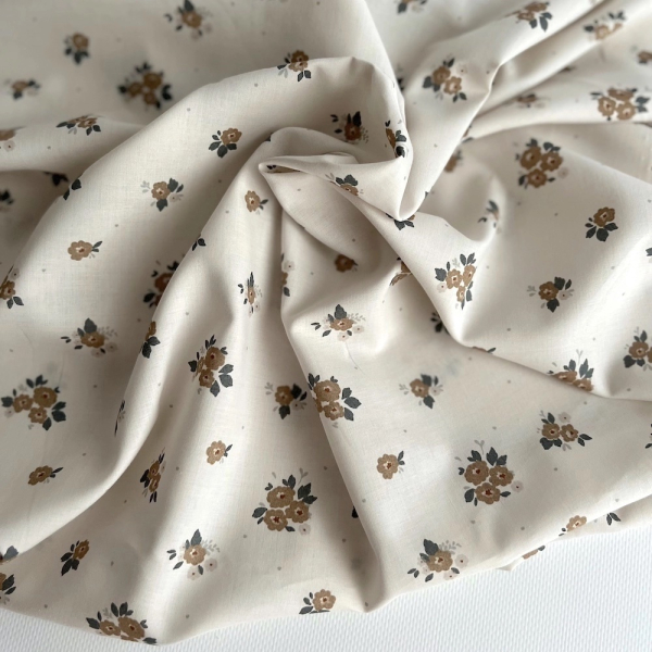 ROZEN - Batiste de coton BIO imprimé exclusif Rozen forêt / SILKYNE