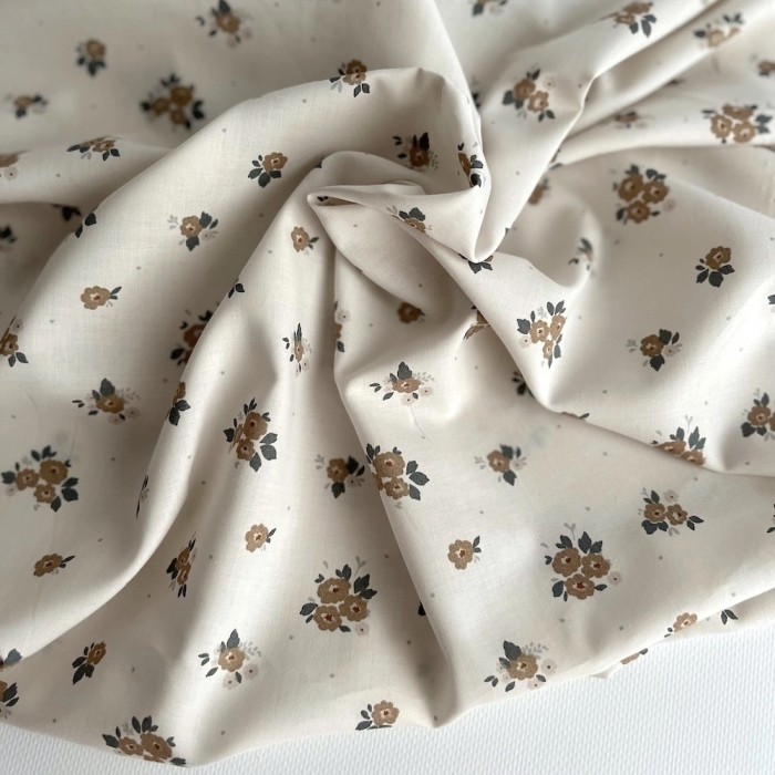 ROZEN - Batiste de coton BIO imprimé exclusif Rozen forêt / SILKYNE