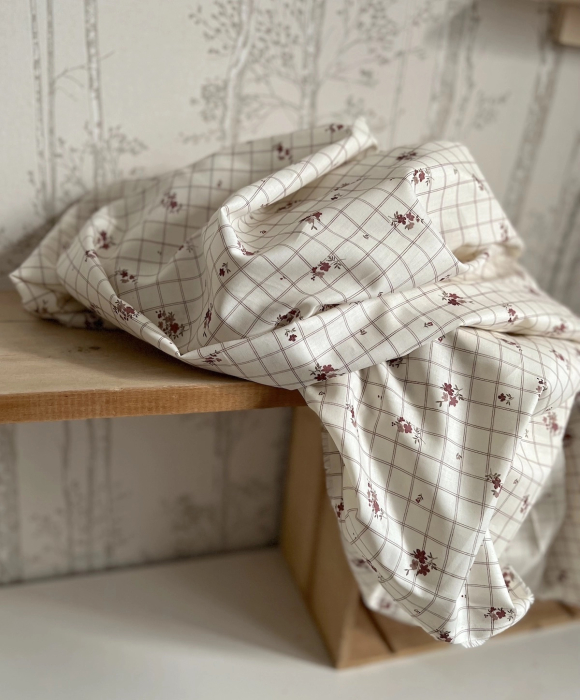 Laure - Batiste de coton Silkyne BIO imprimé exclusif Tissus issus de l'agriculture biologique  - 8