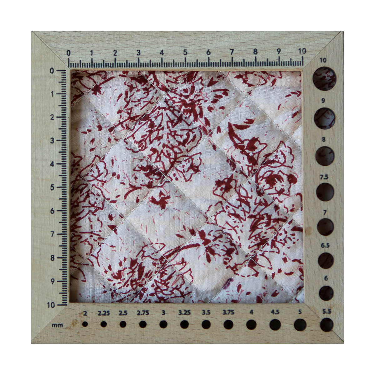 Anjali - Tissu indien matelassé double face coton hand block largeur 100cm