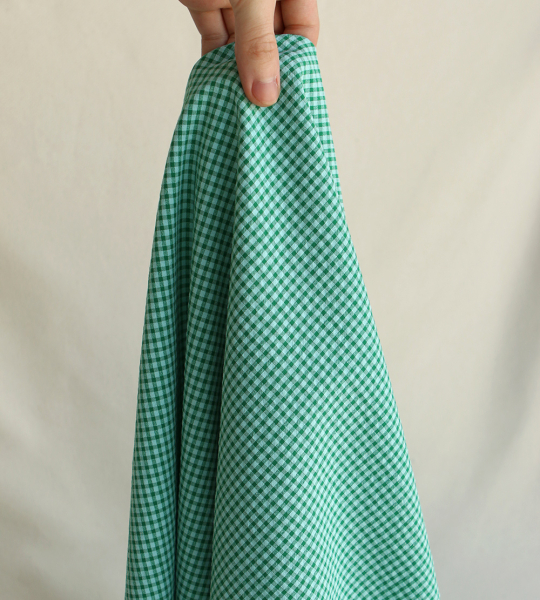 Seersucker / Coton gaufré vichy mini 3mm diabolo menthe 2