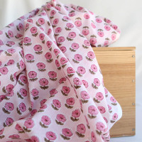 Keya B - Tissu indien en coton imprimé main Hand Block