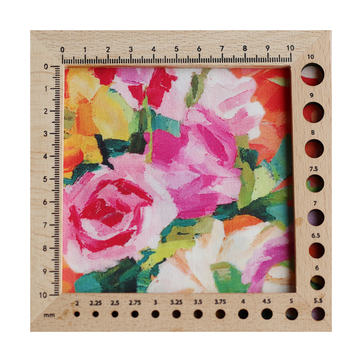 Manon - Viscose imprimé gros fleuri multicolore