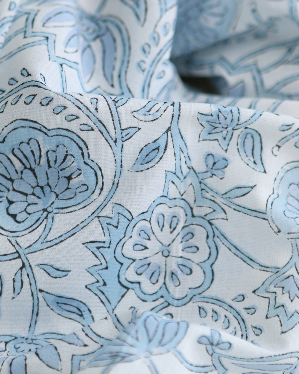 Amayra - Tissu indien coton hand block traditionnel