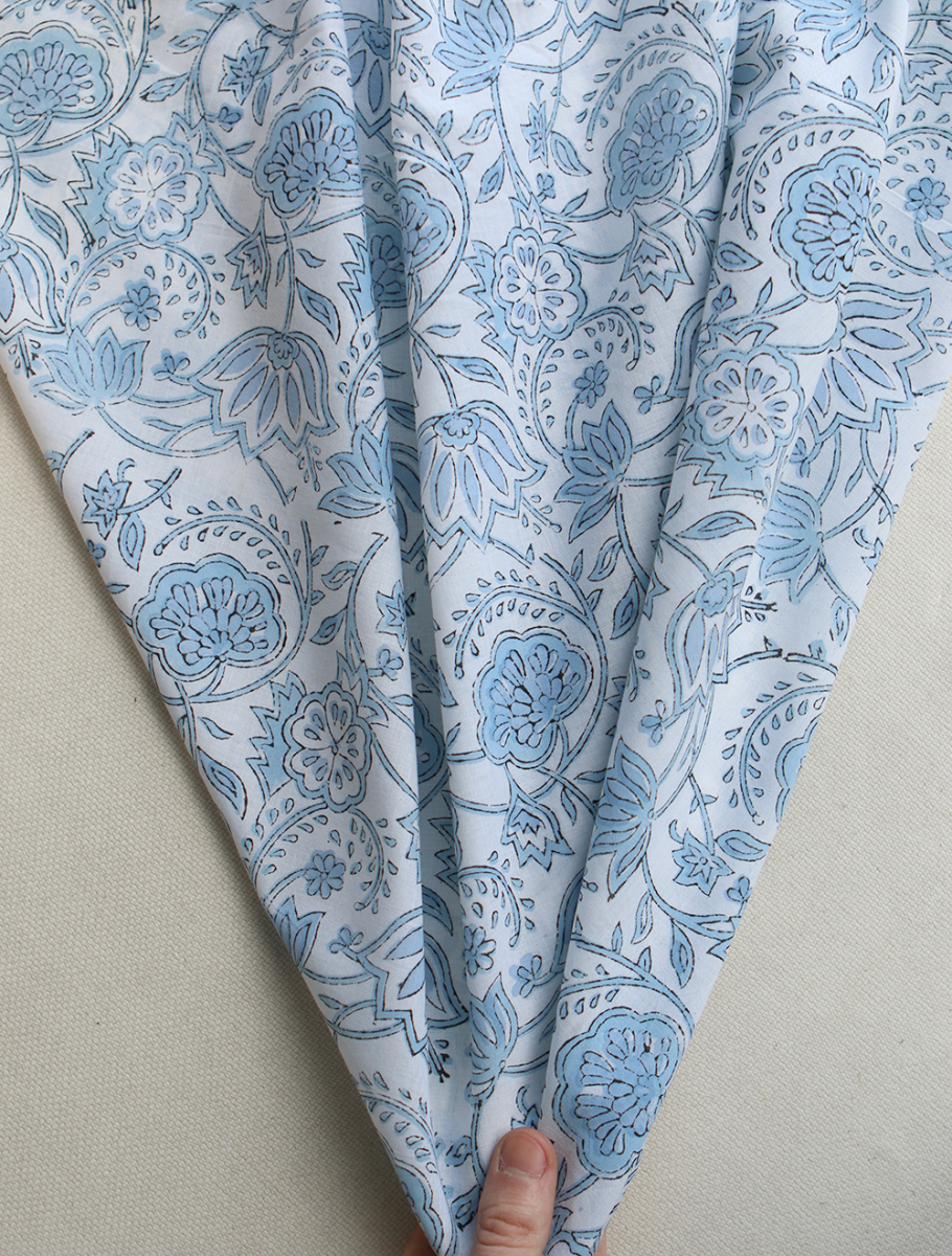 Amayra - Tissu indien coton hand block traditionnel