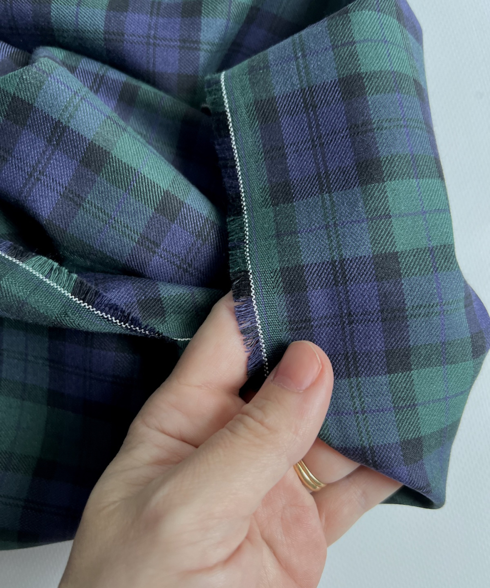 John - Tissu sergé de coton organique tartan Batikou - 7