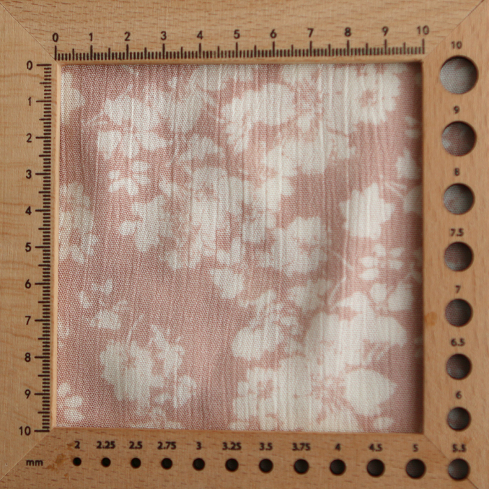 Carmella - Crêpe de viscose imprimé fleuri rose blush