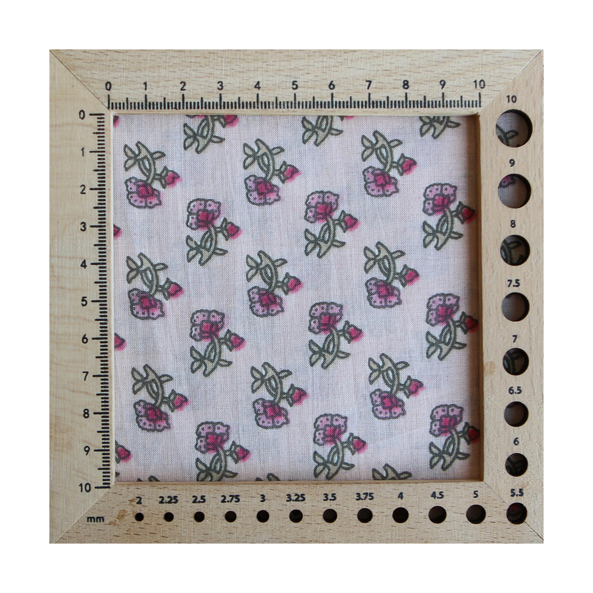 Indira B - Tissu indien en coton imprimé main Hand Block