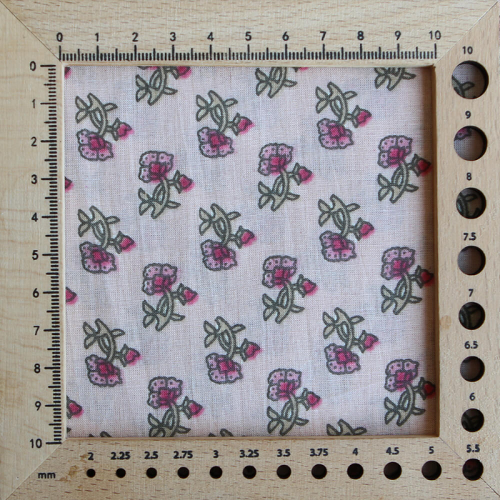 Indira B - Tissu indien en coton imprimé main Hand Block