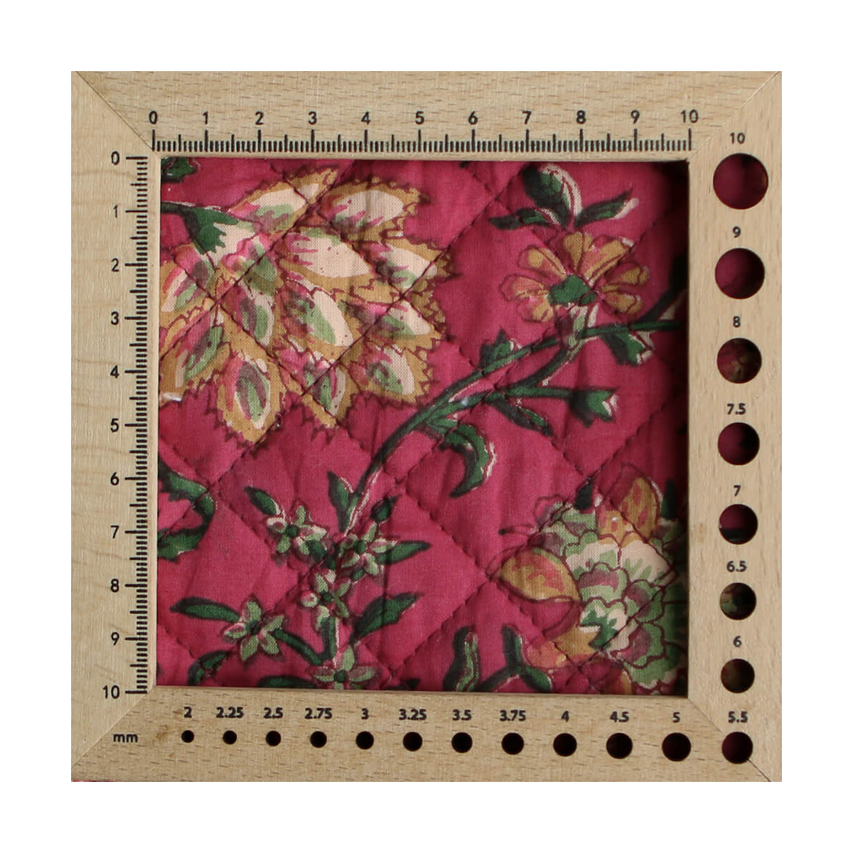 Sharmila - Tissu indien matelassé double face coton hand block largeur 100cm