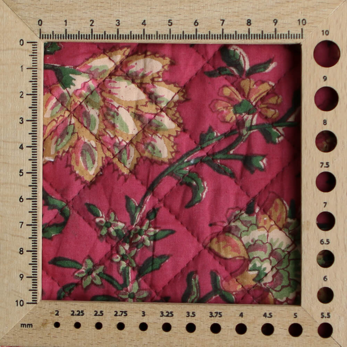 Sharmila - Tissu indien matelassé double face coton hand block largeur 100cm