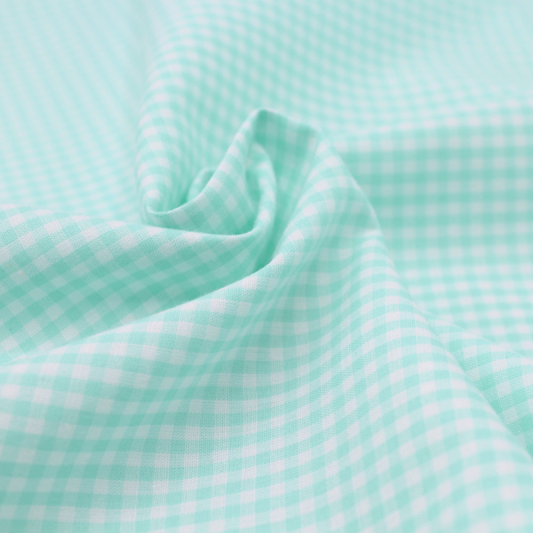 Coton vichy mini carreaux 2.7mm jade Qualité Oeko-tex - 1