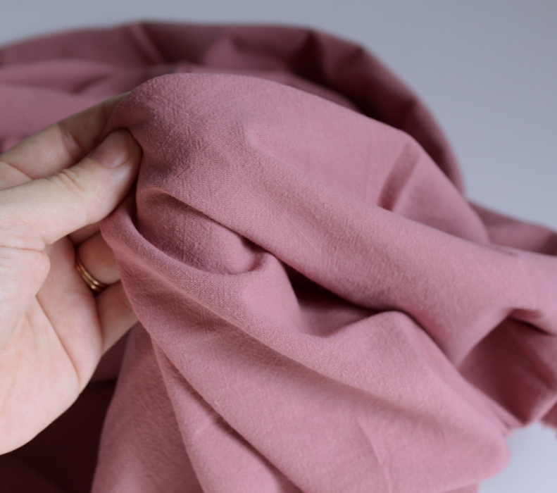 Coton lavé bio coloris bois de rose Qualité Oeko-tex - 3