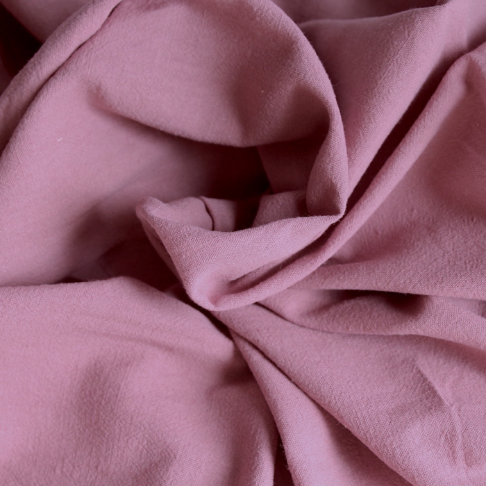 Coton lavé bio coloris bois de rose Qualité Oeko-tex - 5