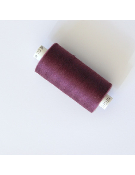 Fil à coudre Coats Coloris aubergine  - 1- Mercerie