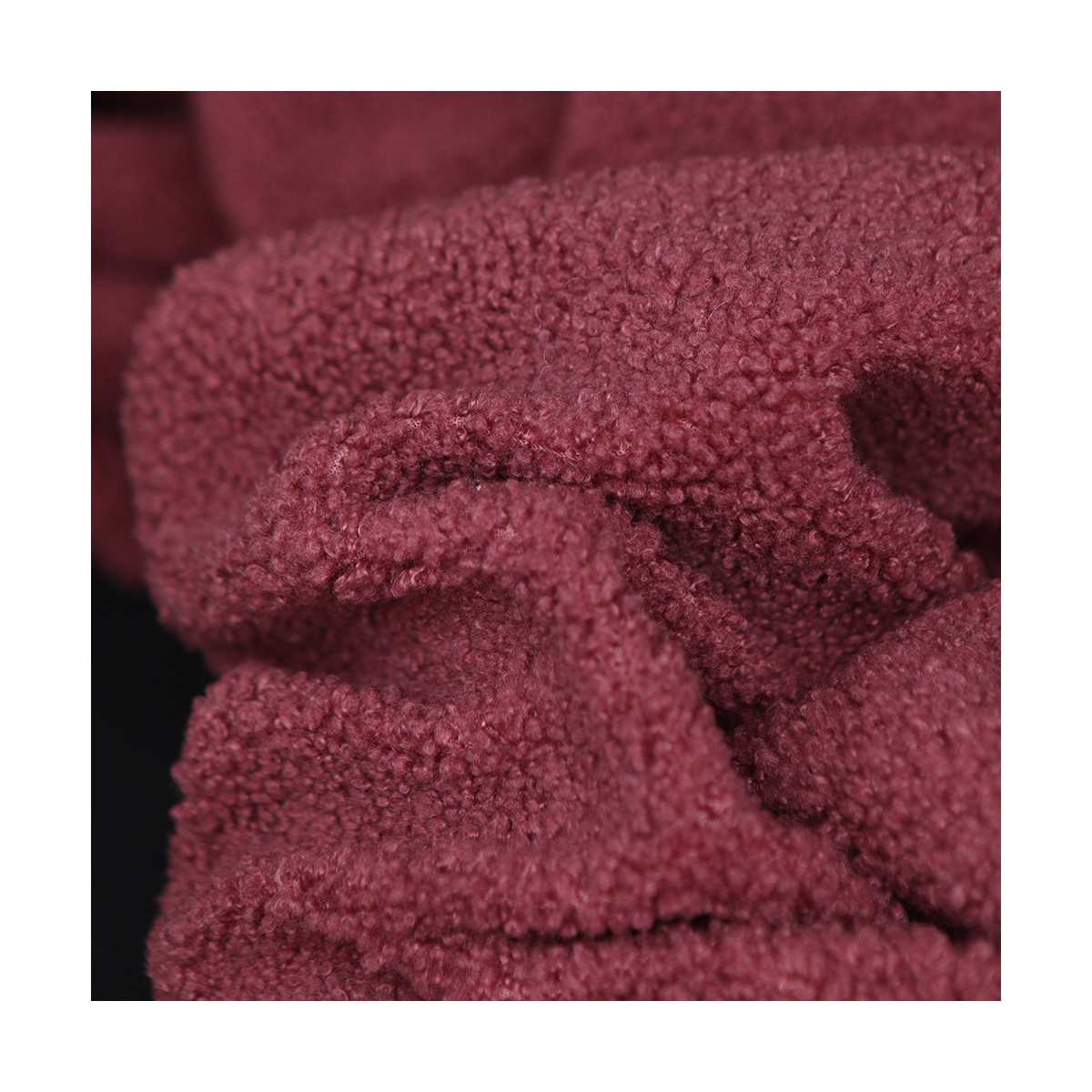 Dolly - Teddy / moumoute sherpa bouclettes burgundy