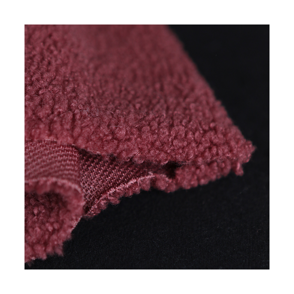 Dolly - Teddy / moumoute sherpa bouclettes burgundy