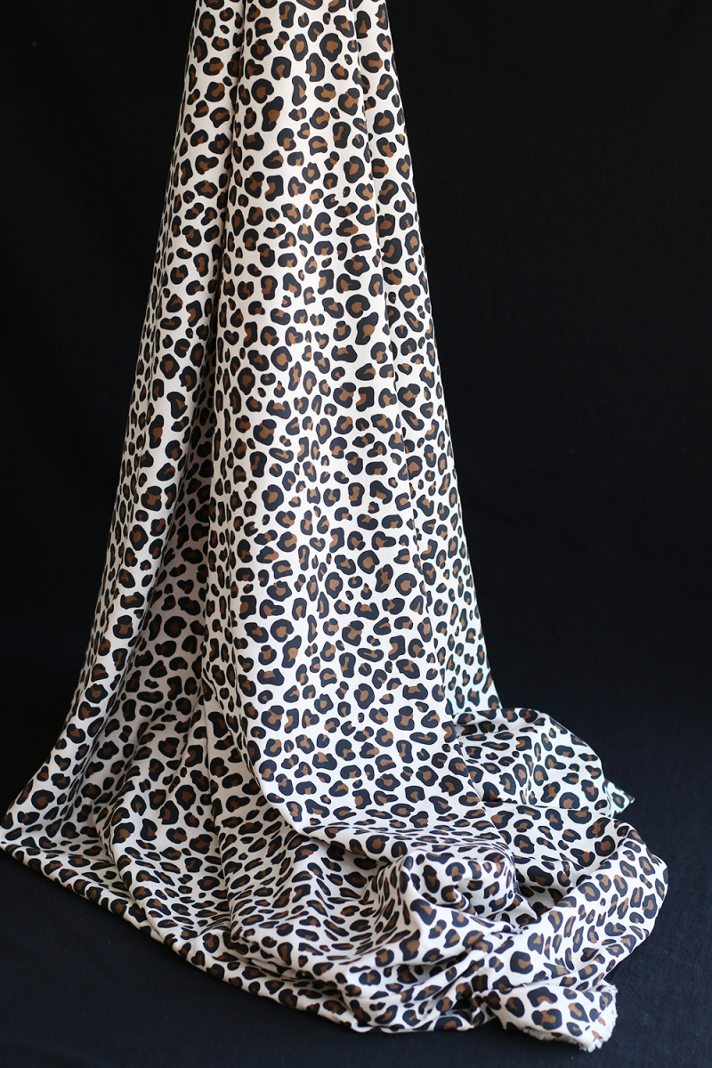 Lea - Viscose écru imprimé exclusif Graou