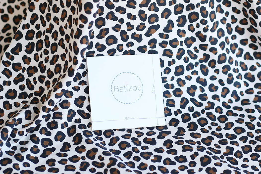 Lea - Viscose écru imprimé exclusif Graou