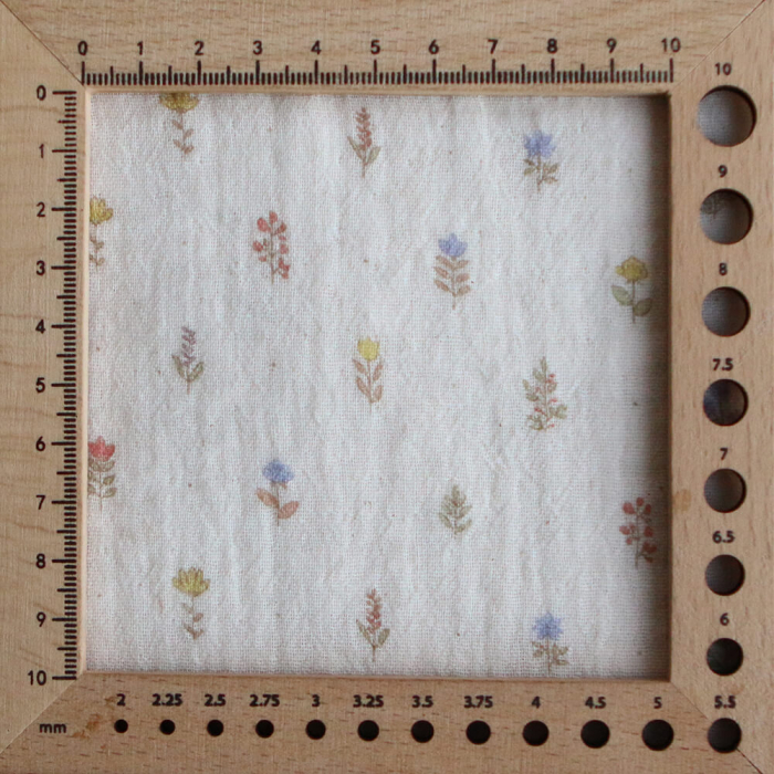 Lyséa - Double gaze de coton motif feuillage et agrumes