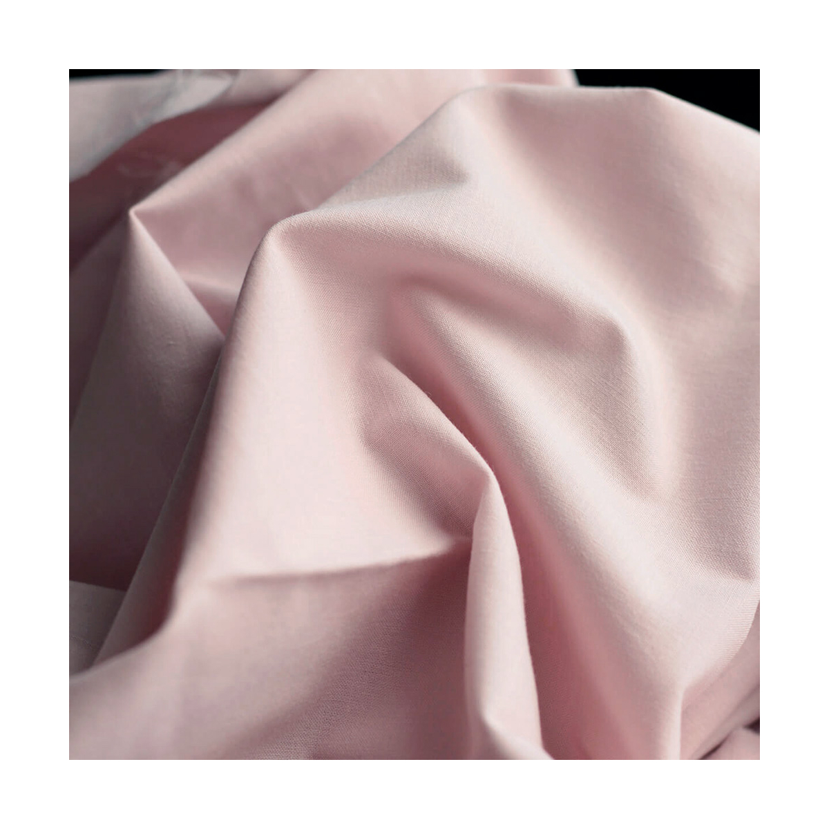 Popeline coton douce qualité SWEET coloris uni rose tendre