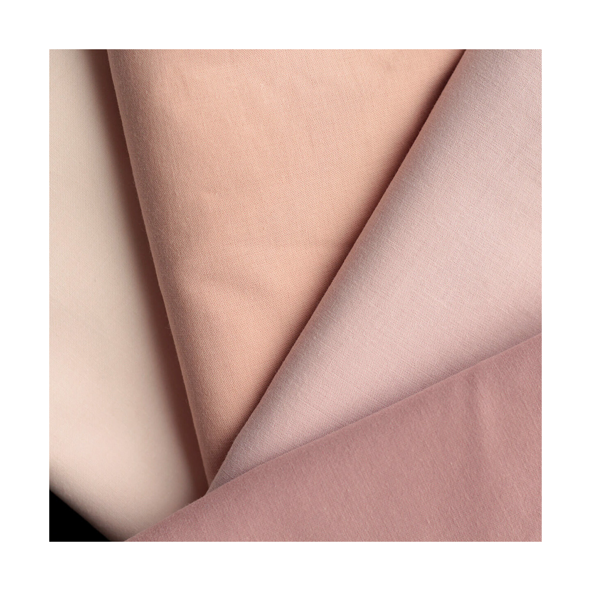 Popeline coton douce qualité SWEET coloris uni rose tendre