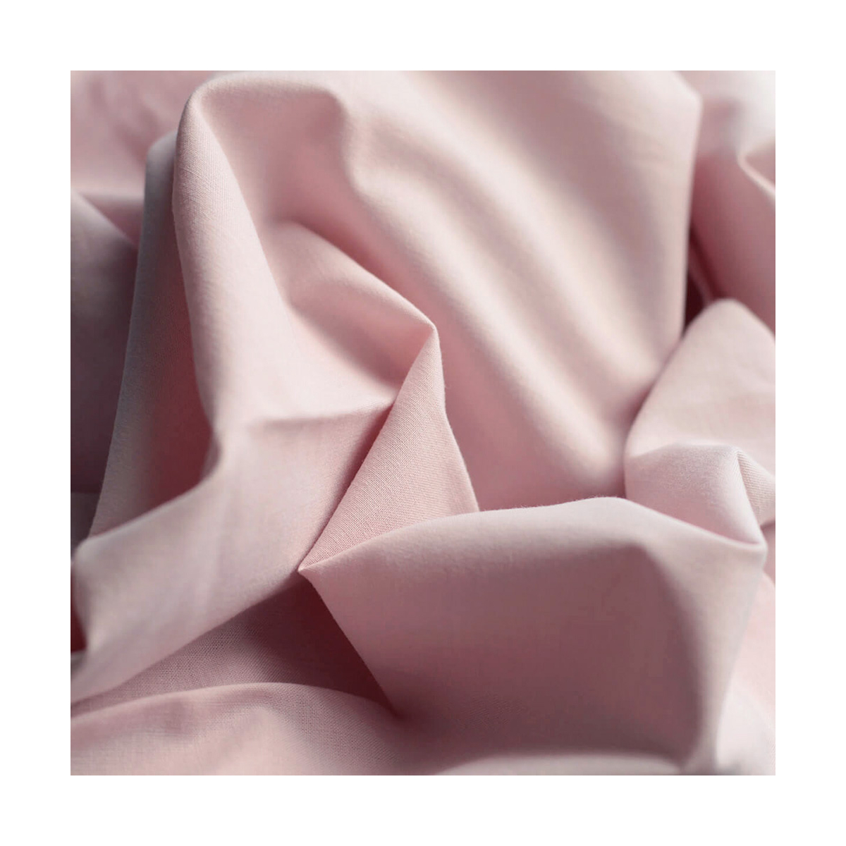 Popeline coton douce qualité SWEET coloris uni rose tendre