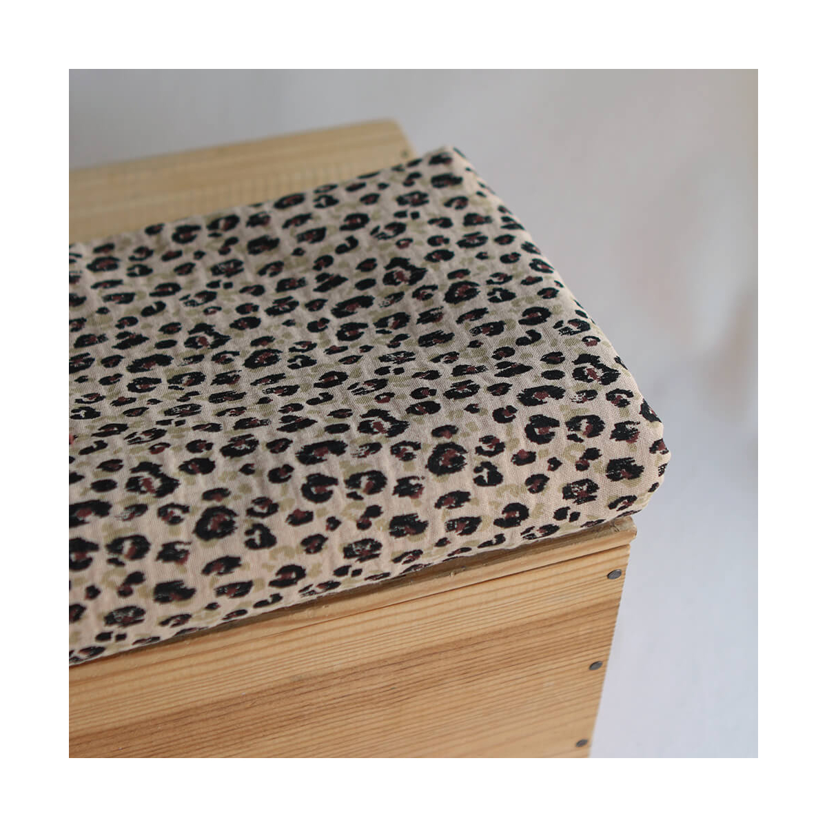 Karli - Double gaze de coton graou fond camel