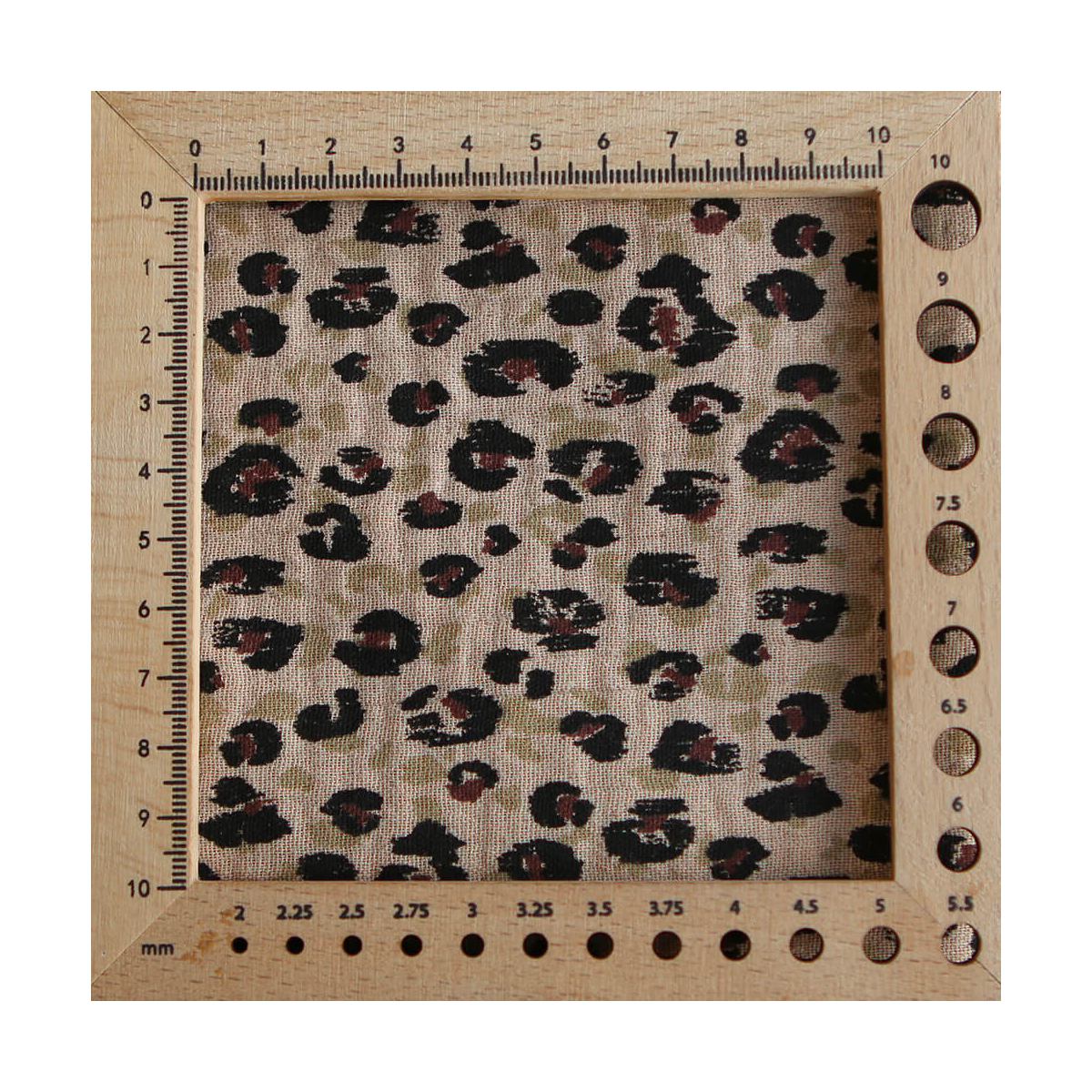 Karli - Double gaze de coton graou fond camel