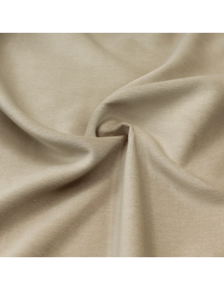 Velours ras coton organique coloris beige