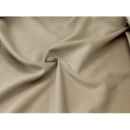 Velours ras coton organique coloris beige Velours ras coton organique coloris beige