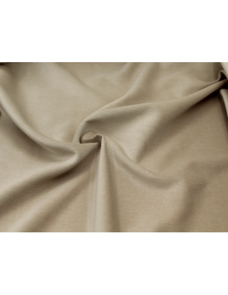 Velours ras coton organique coloris beige