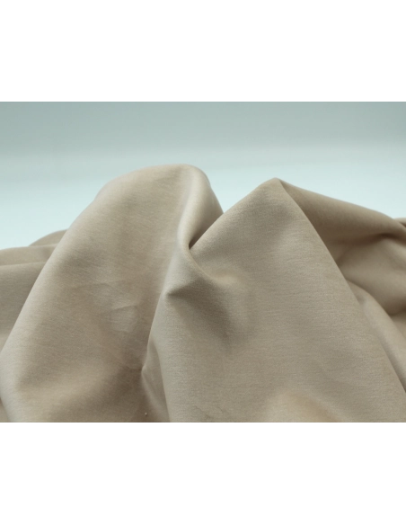 Velours ras coton organique coloris beige