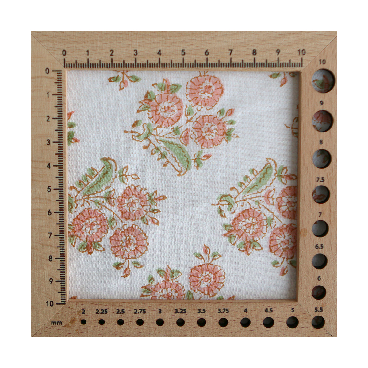 Anika - Tissu indien coton hand block traditionnel