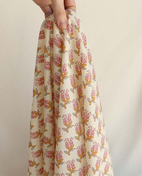 Naveen B - Tissu indien coton hand block traditionnel 2