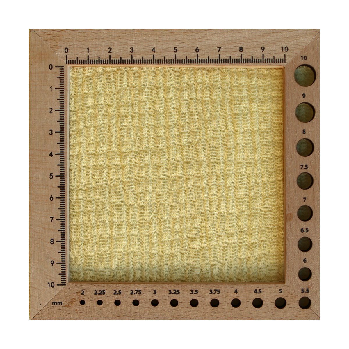 Double gaze de coton unie jaune lemon tendre