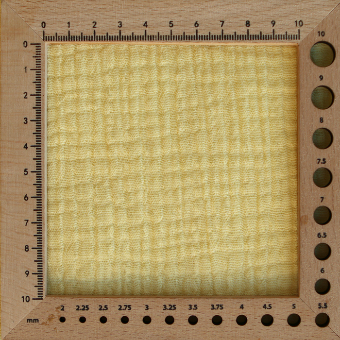 Double gaze de coton unie jaune lemon tendre