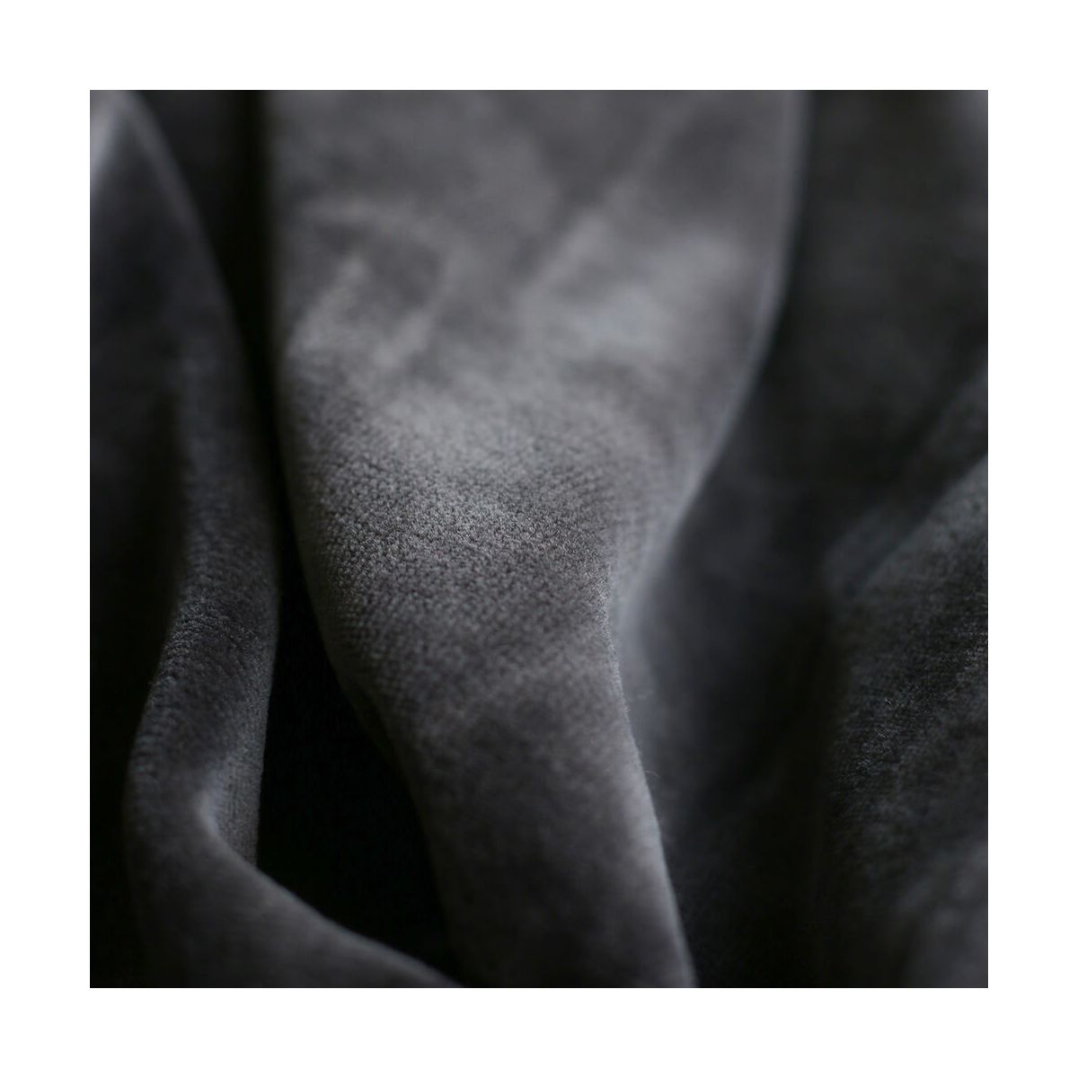 Velours nicky coloris gris anthracite