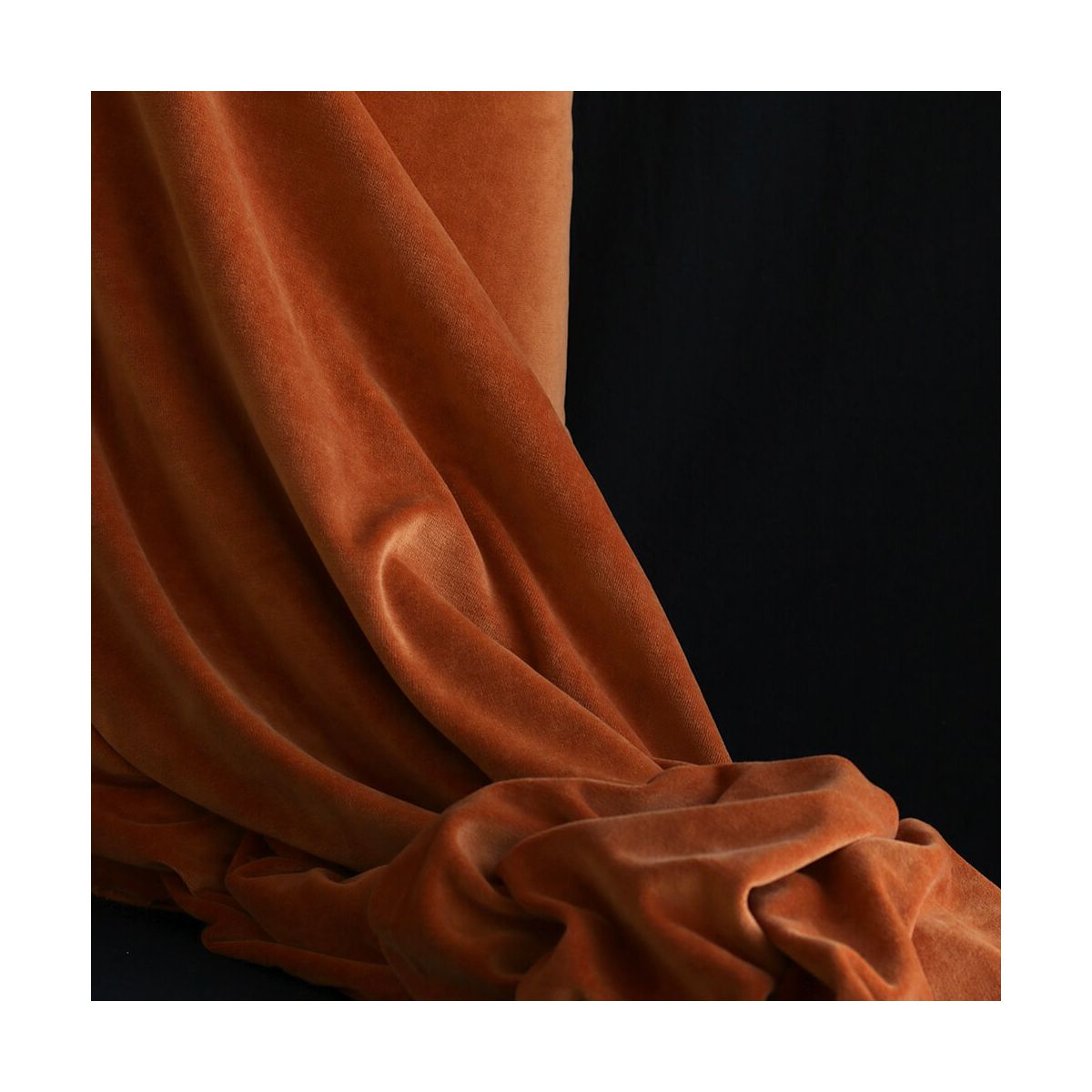 Velours nicky coloris rouille