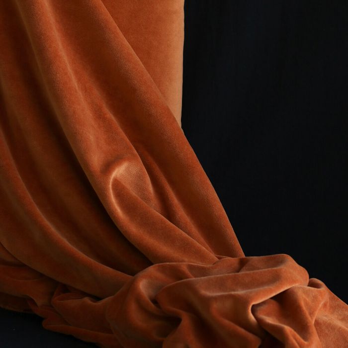 Velours nicky coloris rouille