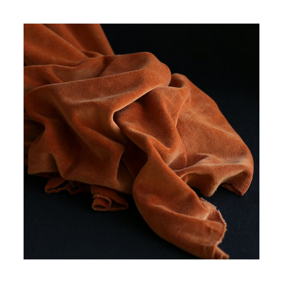 Velours nicky coloris rouille