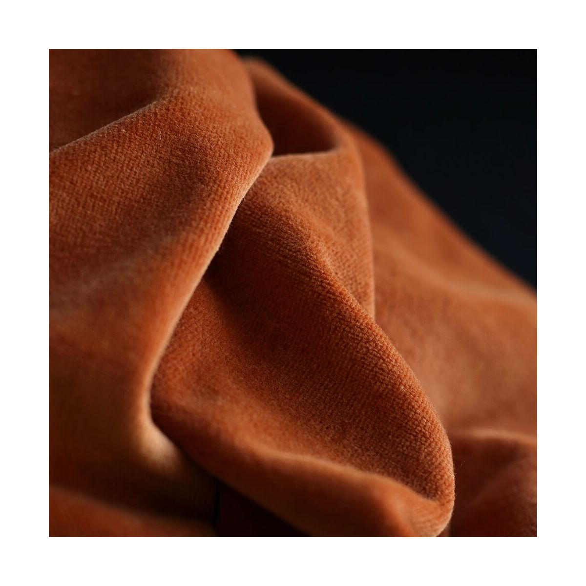 Velours nicky coloris rouille