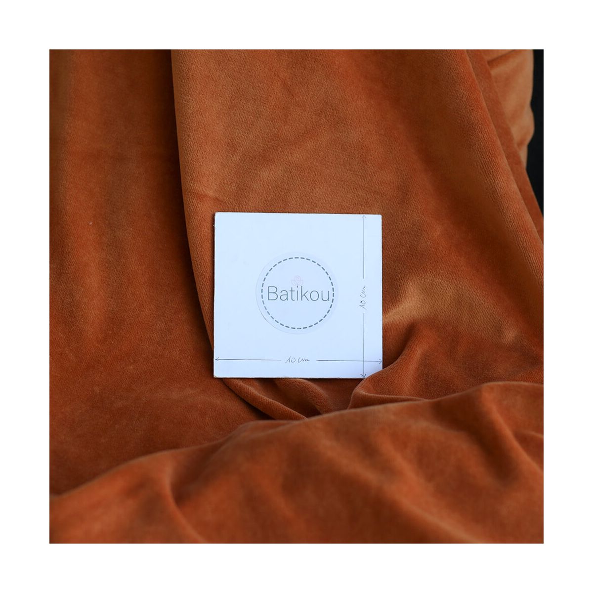 Velours nicky coloris rouille