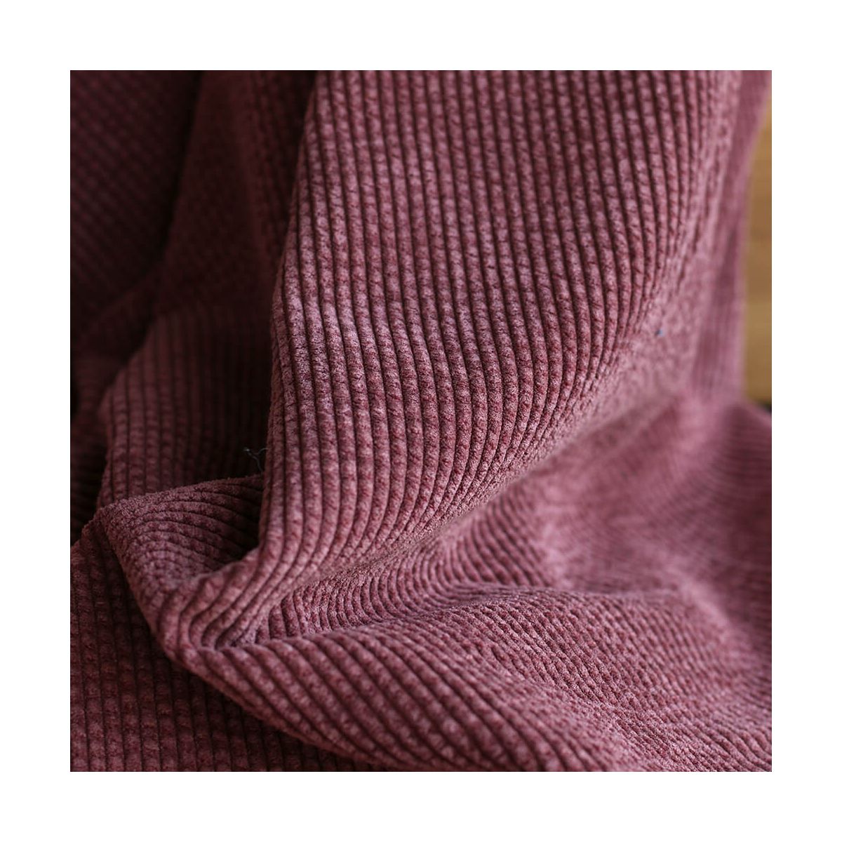 Velours côtelé coloris bois de rose