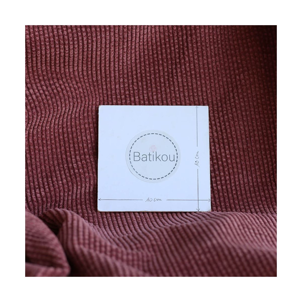 Velours côtelé coloris bois de rose