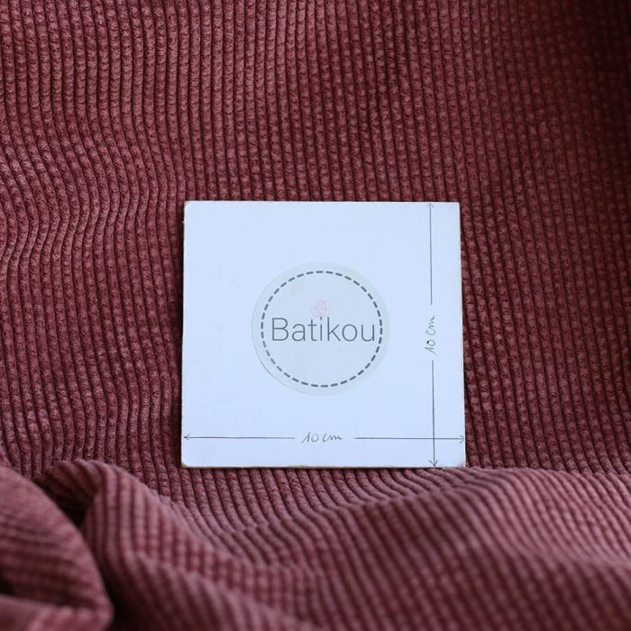 Velours côtelé coloris bois de rose