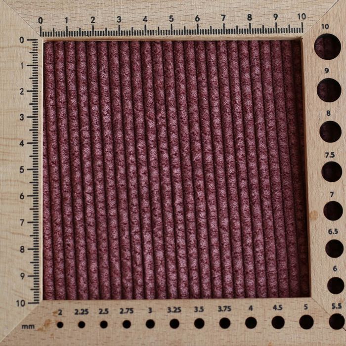 Velours côtelé coloris bois de rose