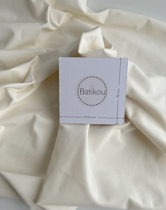 Velours milleraies stretch coton coloris écru Batikou - 3